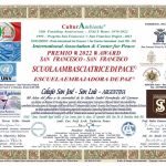 Premio Internacional «San Francisco» al Colegio San José – Primera Escuela en el mundo galardonada como «Embajadora de Paz»